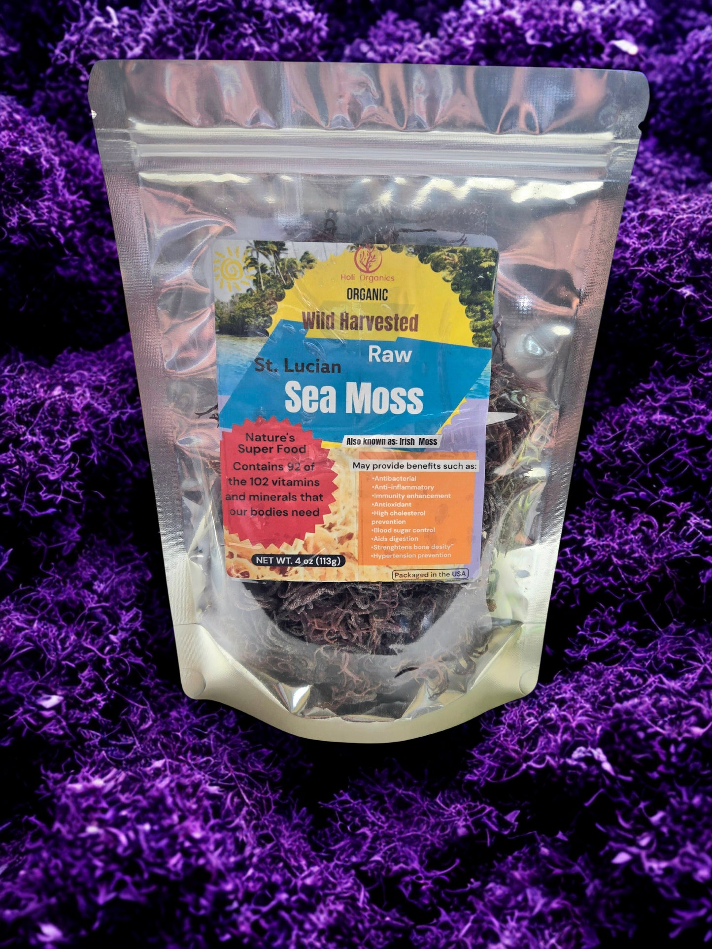 8oz Wildcrafted Purple St. Lucian Sea Moss (Copy)