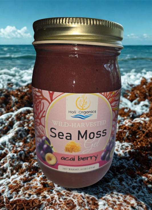 Acai Berry Infused Sea Moss Gel 16oz