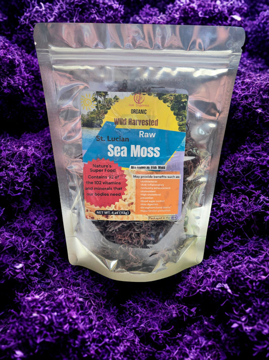 4oz Wildcrafted Purple St. Lucian Sea Moss