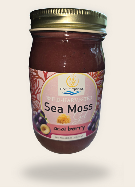 Acai Berry Infused Sea Moss Gel 16oz