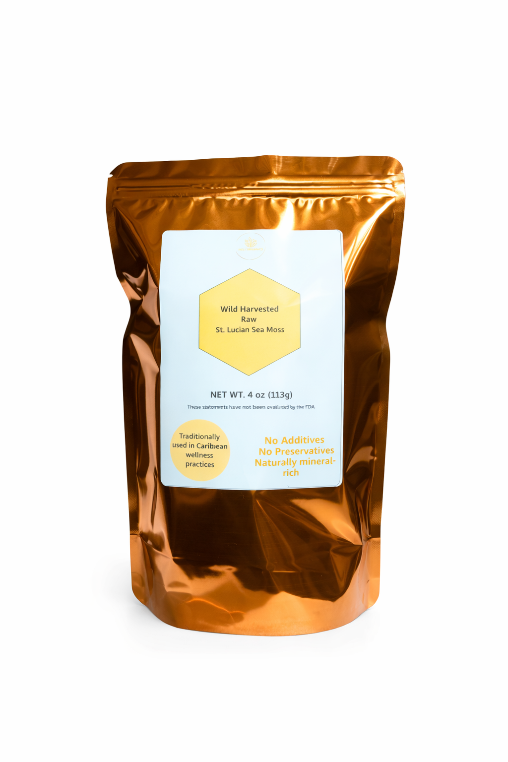 4oz Original Wildcrafted St. Lucian Raw Sea Moss