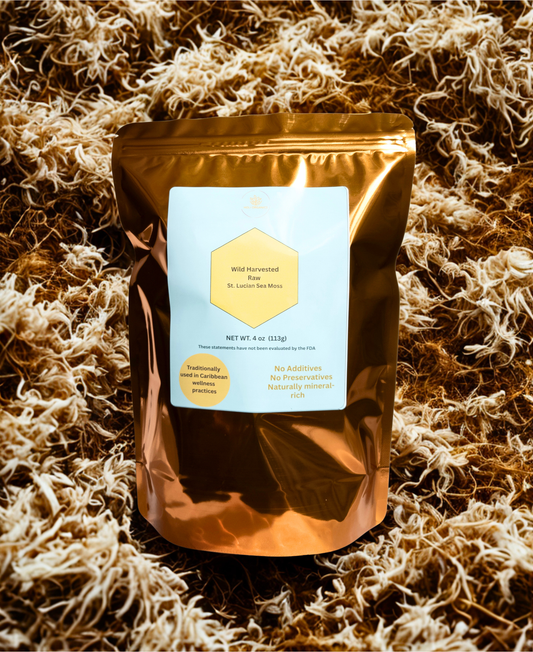 4oz Original Wildcrafted St. Lucian Raw Sea Moss