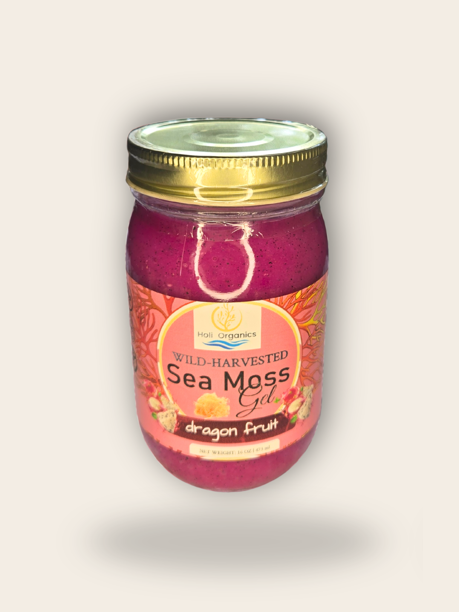 Dragon Fruit Infused Sea Moss Gel 16oz