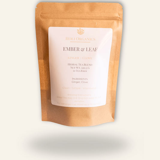 Ember & Leaf - Clove & Ginger Herbal Tea Bags - Caffeine Free